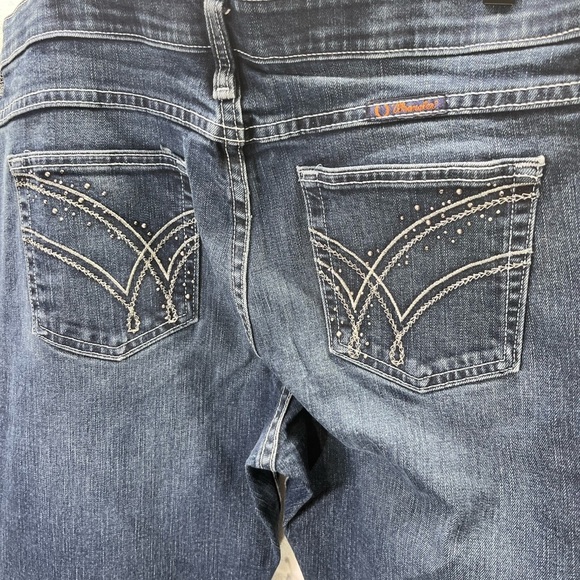Wrangler Q Baby Waistband Bootcut Jeans Womens 11/12 Stretch Denim Blue 2018 - Picture 1 of 11